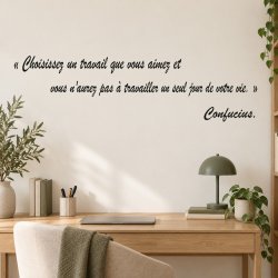 Wall decal Choisissez un travail que vous aimez | Fun-Stickers