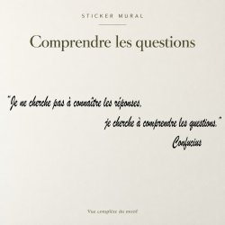 Sticker mural Comprendre les questions | Fun-Stickers
