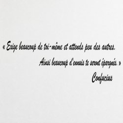 Wall decal Exige beaucoup de toi-même | Fun-Stickers