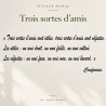 Wall decal Trois sortes d'amis | Fun-Stickers
