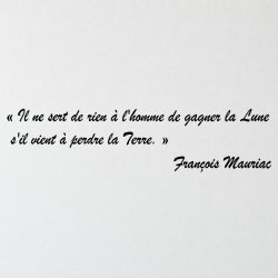 Wall decal Mauriac, la Lune et la Terre | Fun-Stickers