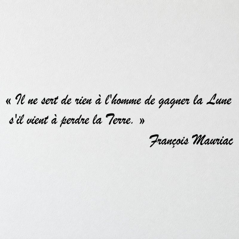 Wall decal Mauriac, la Lune et la Terre | Fun-Stickers