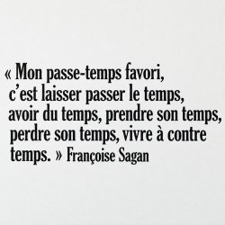 Sticker mural Sagan, mon passe-temps favori | Fun-Stickers