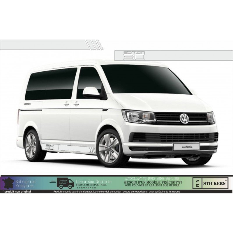 VW Transporter T5 T6 kit bandes Edition 30 autocollant Fun Stickers