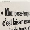 Sticker mural Sagan, mon passe-temps favori | Fun-Stickers