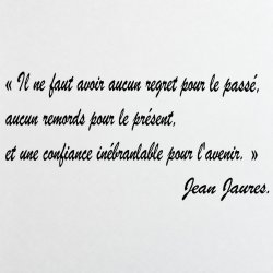 Sticker mural Jaurès, confiance en l'avenir | Fun-Stickers
