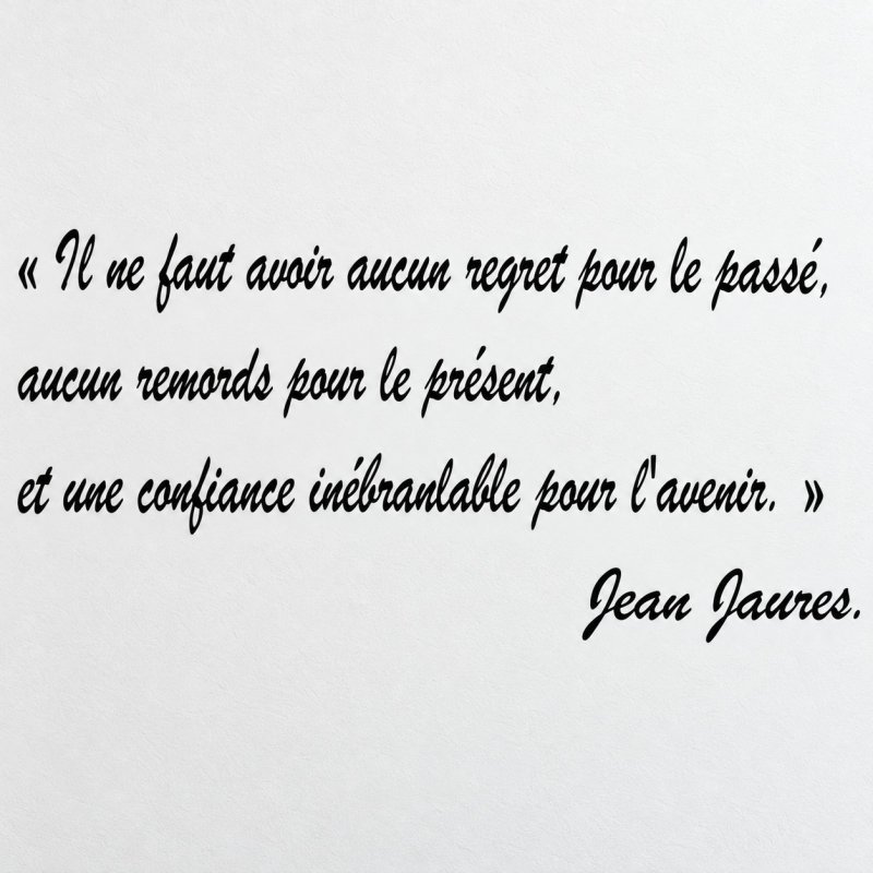Sticker mural Jaurès, confiance en l'avenir | Fun-Stickers