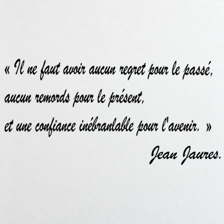 Sticker mural Jaurès, confiance en l'avenir | Fun-Stickers