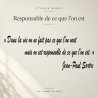 Wall decal Sartre, responsable de ce que l'on est | Fun-Stickers