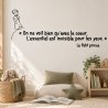 Sticker mural Le Petit Prince, on ne voit bien qu'avec le cœur