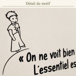 Sticker mural Le Petit Prince, on ne voit bien qu'avec le cœur