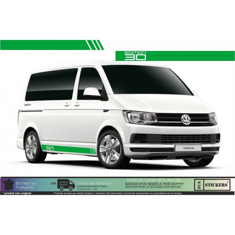 VW Transporter T5 T6 kit bandes Edition 30 autocollant Fun Stickers