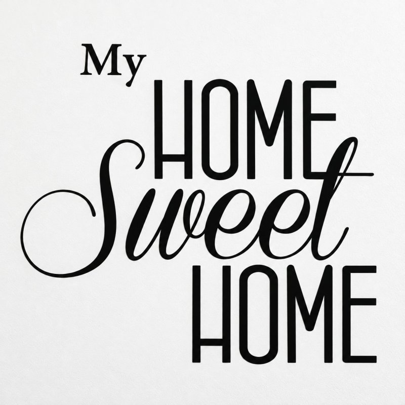 Sticker mural My Home Sweet Home | Fun-Stickers