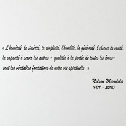 Sticker mural Mandela, vie spirituelle | Fun-Stickers