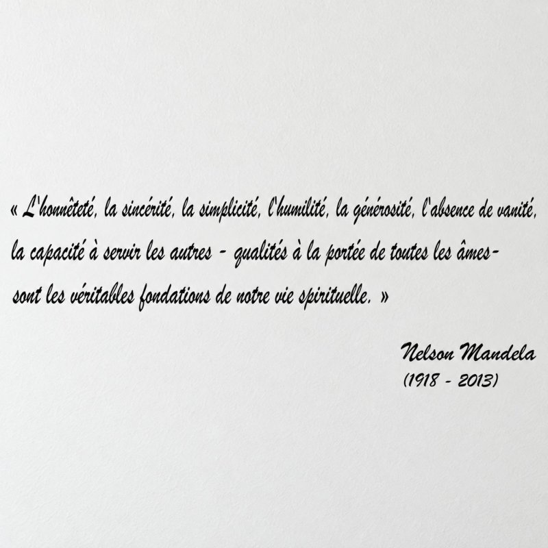 Wall decal Mandela, vie spirituelle | Fun-Stickers
