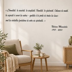 Sticker mural Mandela, vie spirituelle | Fun-Stickers