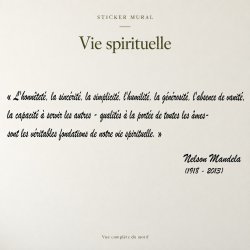 Wall decal Mandela, vie spirituelle | Fun-Stickers
