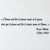 Wall decal Wilde, premier et dernier amour | Fun-Stickers