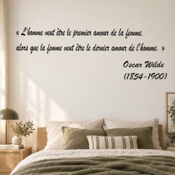 Sticker mural Wilde, premier et dernier amour | Fun-Stickers