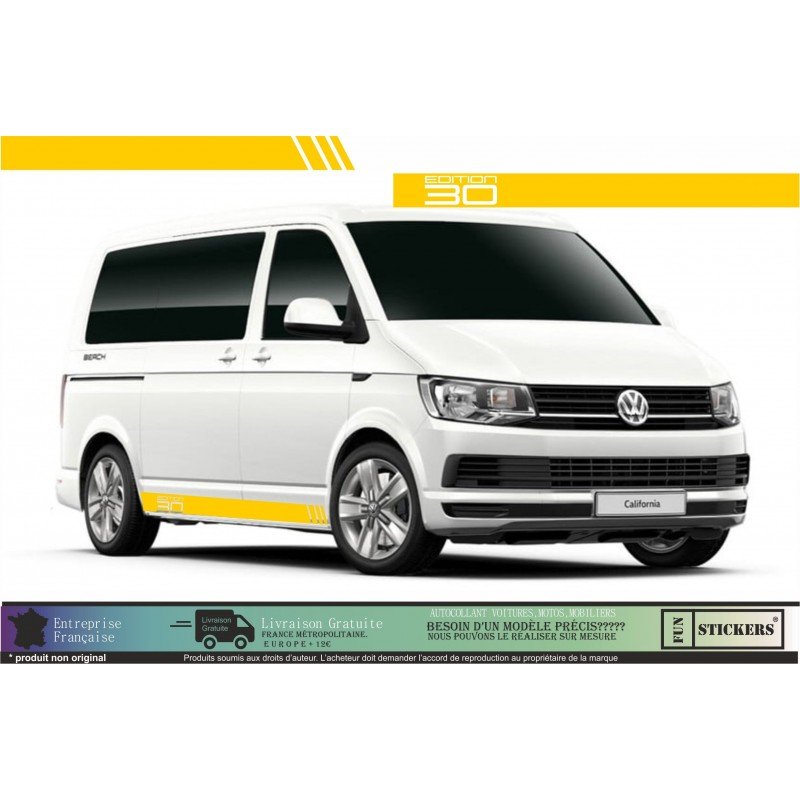 VW Transporter T5 T6 kit bandes Edition 30 autocollant Fun Stickers
