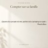 Wall decal Compter sur sa famille | Fun-Stickers