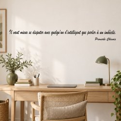 Wall decal Intelligent et imbécile | Fun-Stickers