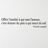 Sticker mural Offrir l'amitié à qui veut l'amour | Fun-Stickers