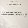 Sticker mural Offrir l'amitié à qui veut l'amour | Fun-Stickers