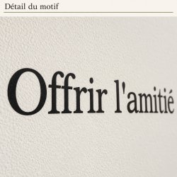 Sticker mural Offrir l'amitié à qui veut l'amour | Fun-Stickers