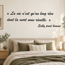 Sticker mural La vie n'est qu'un long rêve | Fun-Stickers
