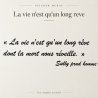Sticker mural La vie n'est qu'un long rêve | Fun-Stickers