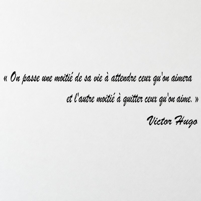 Wall decal Hugo, attendre et quitter | Fun-Stickers