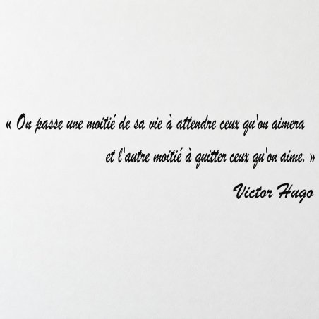 Sticker mural Hugo, attendre et quitter | Fun-Stickers