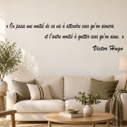 Wall decal Hugo, attendre et quitter | Fun-Stickers