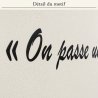 Sticker mural Hugo, attendre et quitter | Fun-Stickers