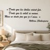 Wall decal Shakespeare, doute et amour | Fun-Stickers