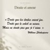 Sticker mural Shakespeare, doute et amour | Fun-Stickers