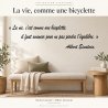 Wall decal Einstein, la vie comme une bicyclette | Fun-Stickers