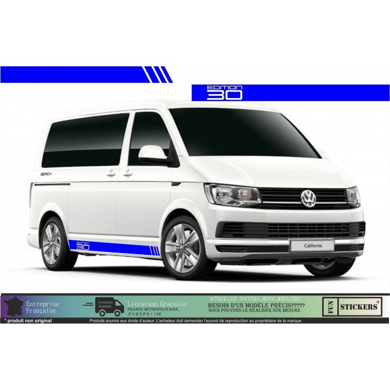 VW Transporter T5 T6 kit bandes Edition 30 autocollant Fun Stickers