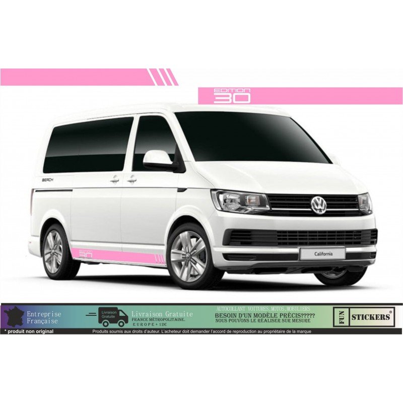VW Transporter T5 T6 kit bandes Edition 30 autocollant Fun Stickers
