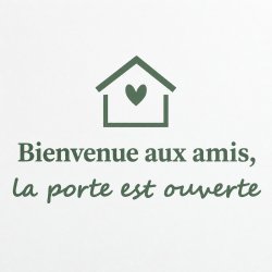 Wall sticker Bienvenue aux amis | Fun-Stickers