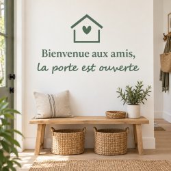Sticker mural Bienvenue aux amis | Fun-Stickers