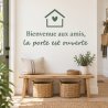 Sticker mural Bienvenue aux amis | Fun-Stickers