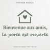 Sticker mural Bienvenue aux amis | Fun-Stickers