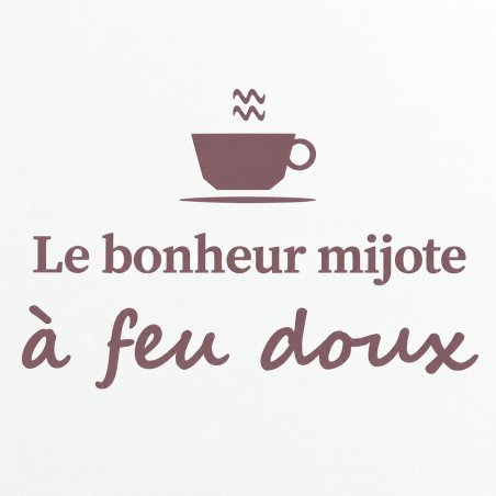 Wall sticker Le bonheur mijote | Fun-Stickers