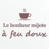 Wall sticker Le bonheur mijote | Fun-Stickers