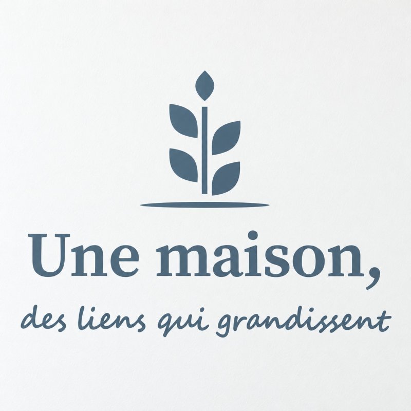 Sticker mural Une maison, des liens qui grandissent | Fun-Stickers