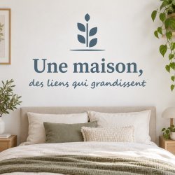 Wall sticker Une maison, des liens qui grandissent | Fun-Stickers