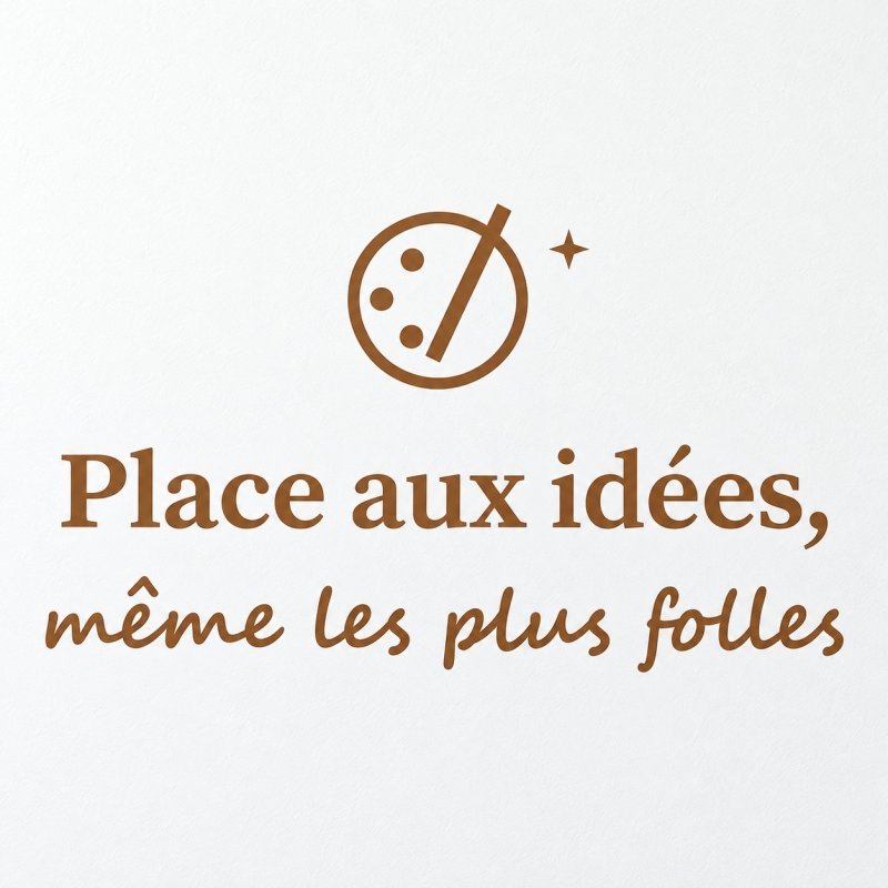 Sticker mural Place aux idées | Fun-Stickers