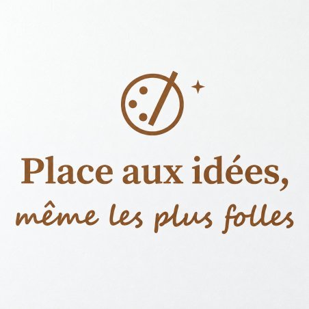 Sticker mural Place aux idées | Fun-Stickers
